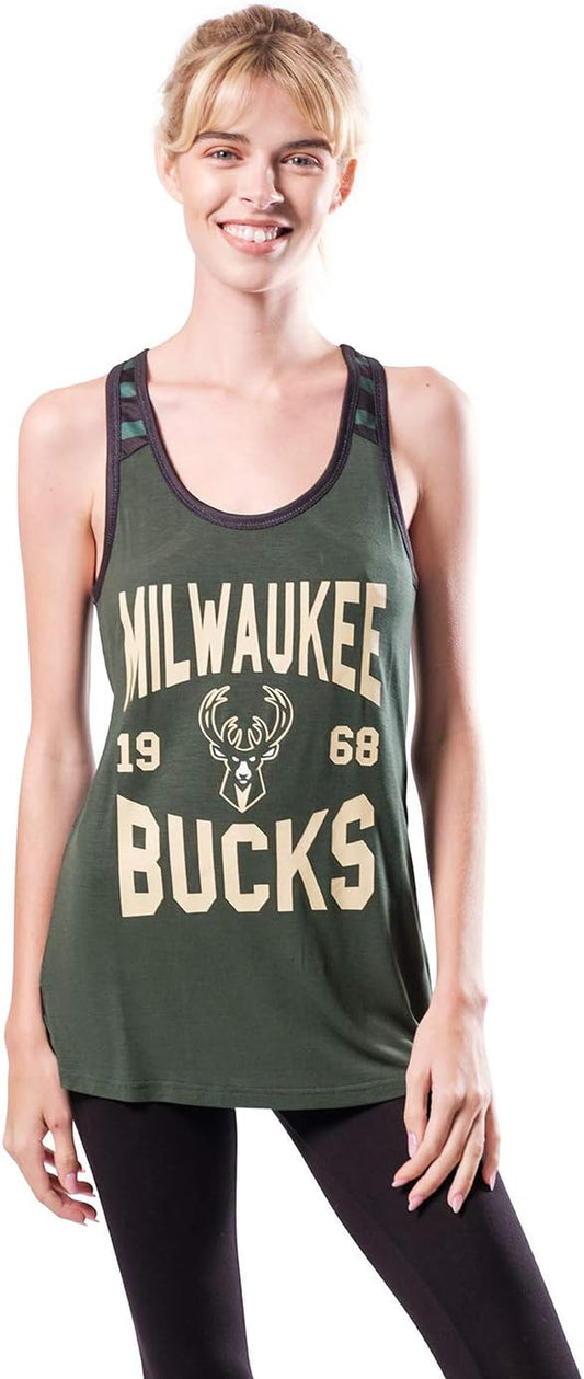 NBA Womens Super-Soft Mesh Jersey Racerback Tank Top for Women