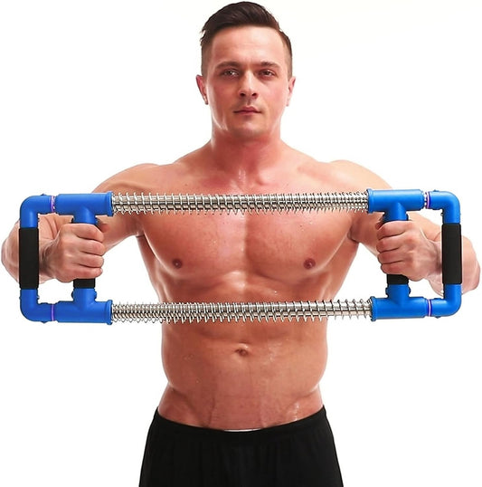 Push down Bar Machine - Chest Expander at Home Workout Equipment for Chest, Arm, Shoulder, Abs and Back - Portable Upper Body Trainer for Home, Travel or Outdoors